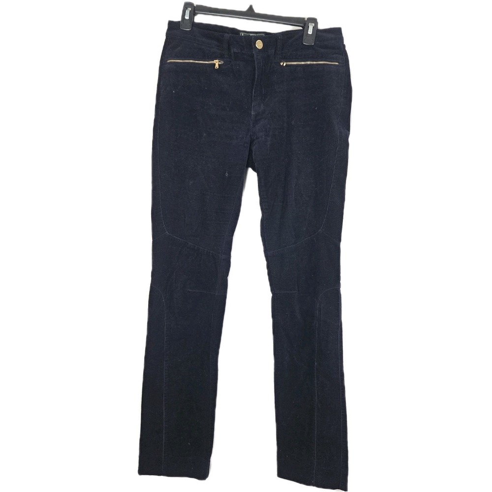lauren ralph lauren Womens Riding pants Blue Thin Corduroy Size‎ 6 Hole